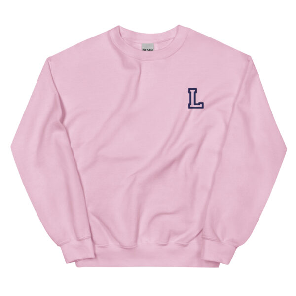 Personalized Sweatshirt with Embroidered Letter L