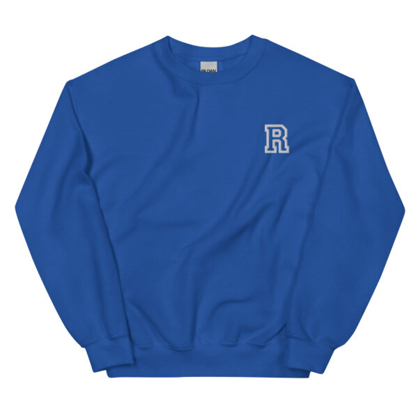 Personalized Sweatshirt with Embroidered Letter R